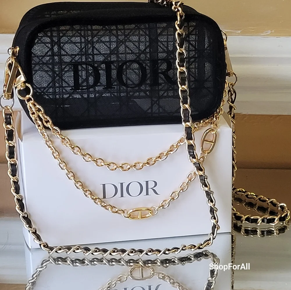 - Dior Black and Gold Women's Bag - Picture 3 of 16